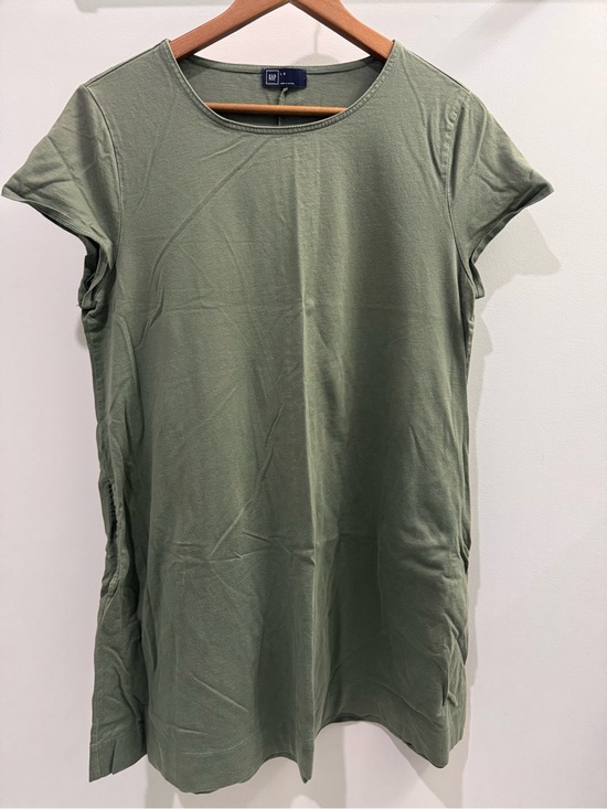 GAP Tops - GAP Olive Green Short Sleeve Tunic Dress